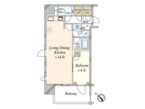 アトラス表参道 間取図(平面図)