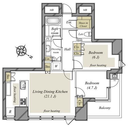 パークコート虎ノ門 間取図(平面図) パークコート虎ノ門 間取図(平面図)