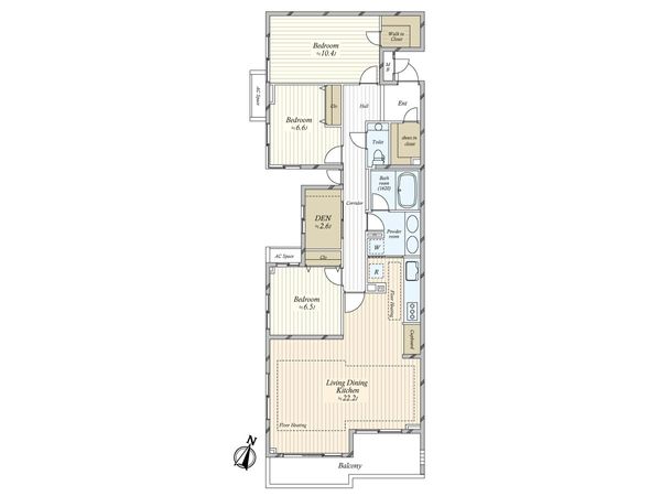 レジオン代官山 間取図(平面図) レジオン代官山 間取図(平面図)