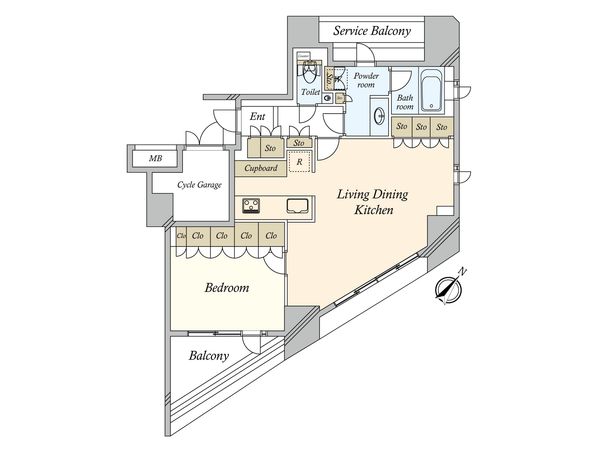 ドゥアージュコラッド松濤 間取図(平面図)
