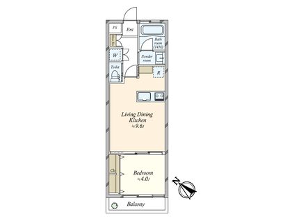 渋谷マンション 間取図(平面図)