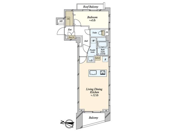 デュオ・スカーラ渋谷 間取図(平面図)