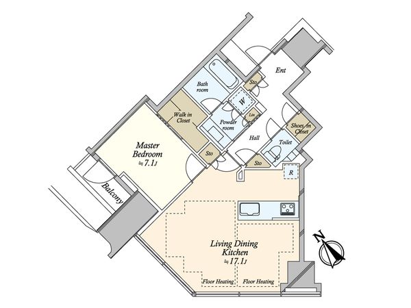 パークコート渋谷ザタワー 間取図(平面図)