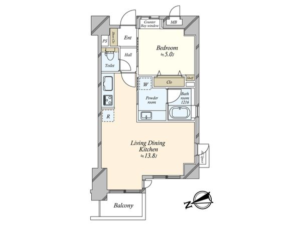 ライオンズマンション渋谷道玄坂 間取図(平面図)