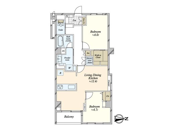 ノア南麻布 間取図(平面図)