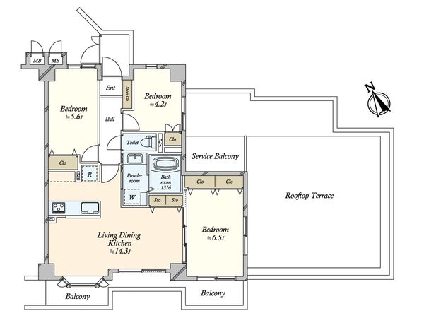 イトーピア目黒青葉台 間取図(平面図)