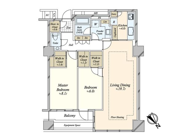 パークコート神宮前 間取図(平面図) パークコート神宮前 間取図(平面図)