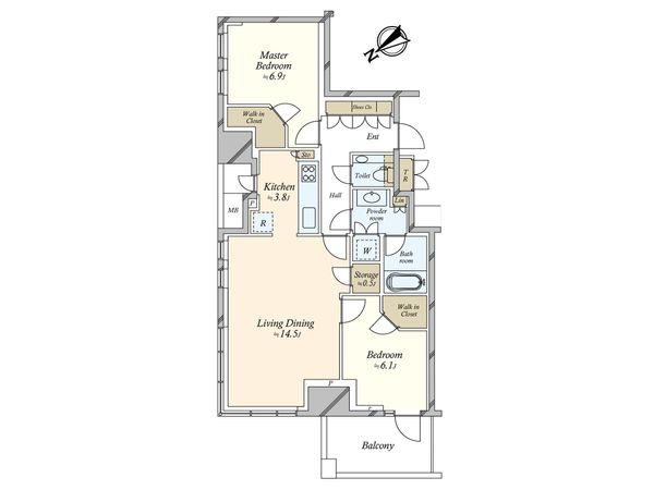 プラウドタワー渋谷 間取図(平面図) プラウドタワー渋谷 間取図(平面図)