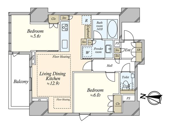 宮益坂ビルディング 間取図(平面図)