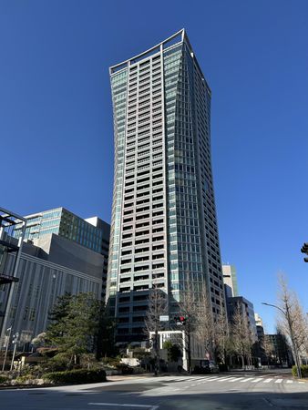 パークコート渋谷ザタワー 建物全景（北東側から）