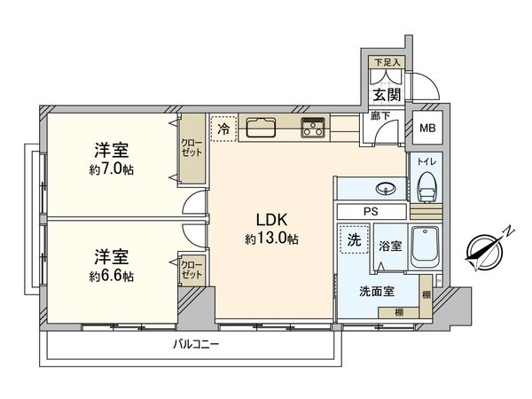 第18宮庭マンション 間取図