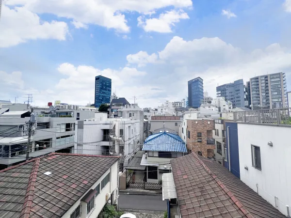 4階からの眺望でございます。渋谷駅方面が見渡せます。