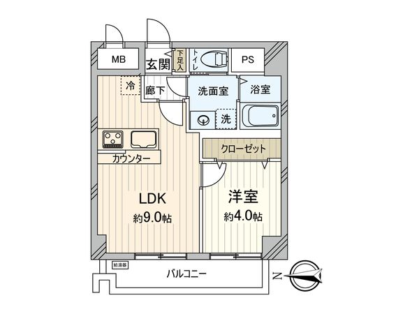 ドミール五番町 2号棟 間取図(平面図) ドミール五番町 2号棟 間取図(平面図)