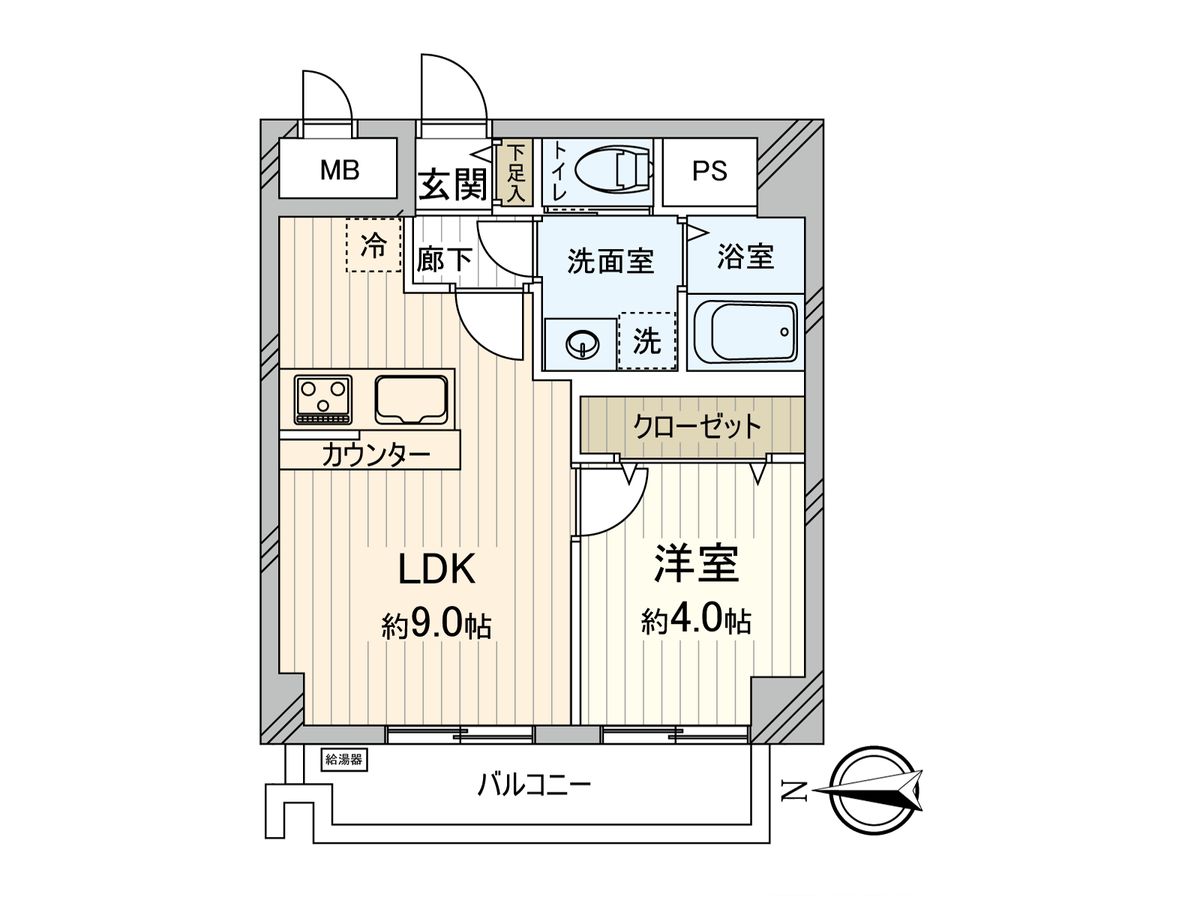ドミール五番町 2号棟 間取図(平面図) 間取図(平面図)