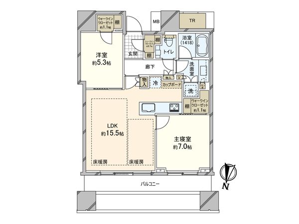 パークコート渋谷ザタワー 間取図(平面図)