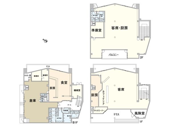 石打丸山スキー場 レストハウス・コア 間取図(平面図) 石打丸山スキー場 レストハウス・コア 間取図(平面図)