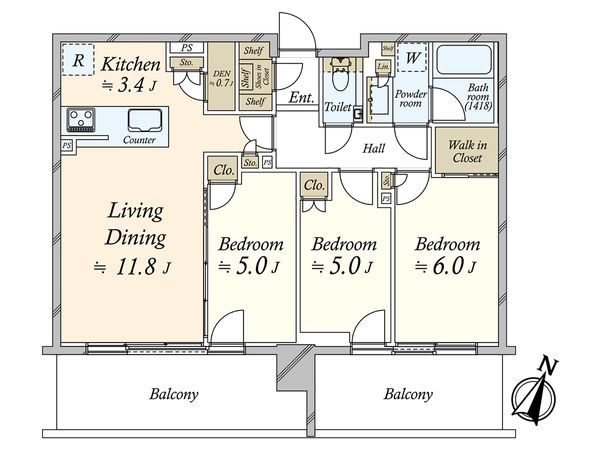 シティタワーズ東京ベイ セントラルタワー 間取図(平面図) シティタワーズ東京ベイ セントラルタワー 間取図(平面図)