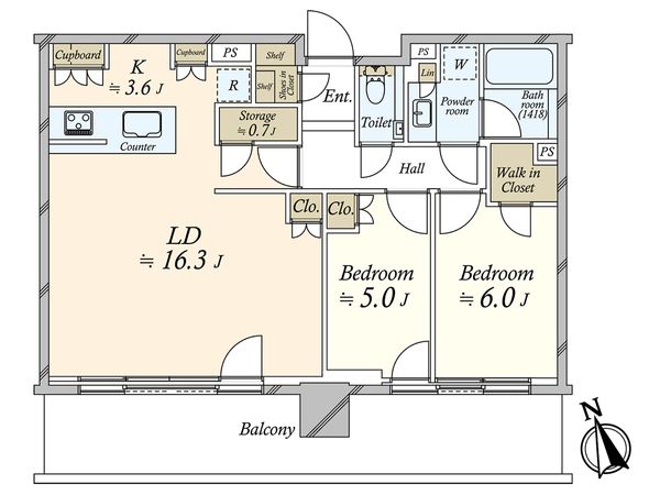 シティタワーズ東京ベイ イーストタワー 間取図(平面図)