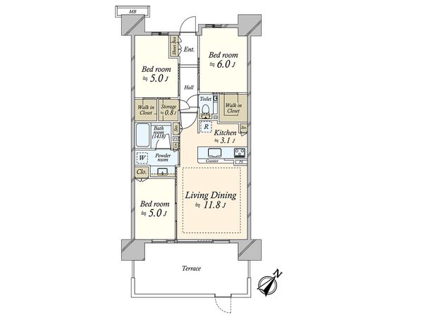 シティテラス新小岩 間取図(平面図) シティテラス新小岩 間取図(平面図)