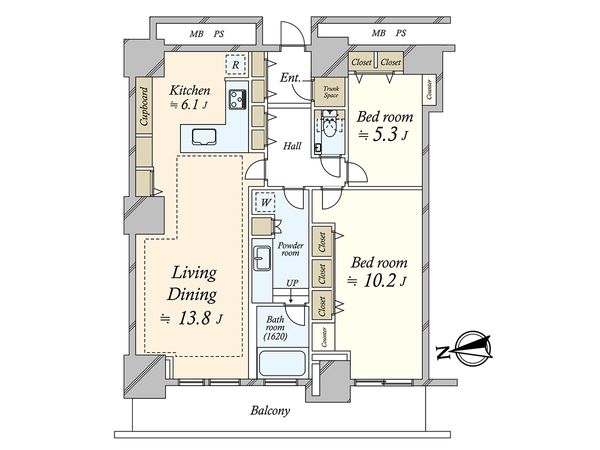W Comfort Towers WEST 間取図(平面図) 間取図(平面図)