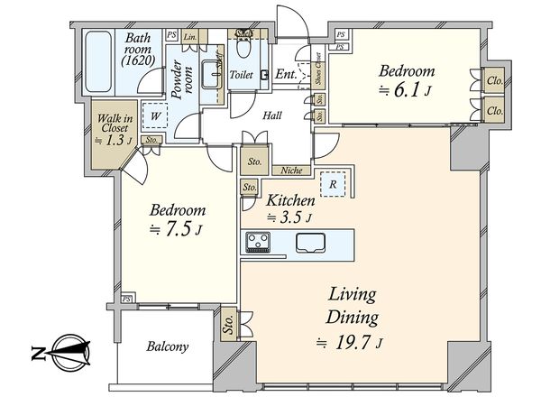 シティタワーズ豊洲ザ・ツイン ノースタワー 間取図(平面図) 間取図(平面図)