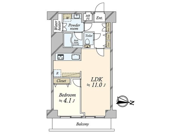 ニューライフマンション木場 間取図(平面図) 間取図(平面図)