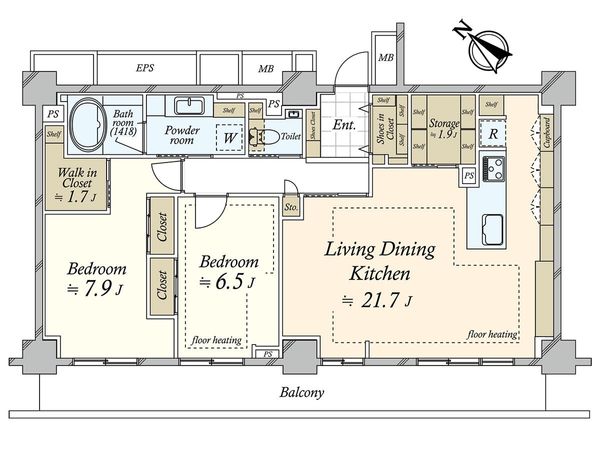 ファミール月島グランスイートタワー 間取図(平面図) ファミール月島グランスイートタワー 間取図(平面図)