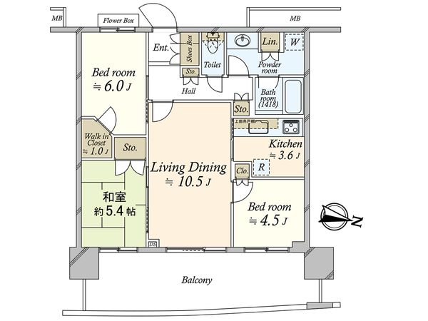 アーバンドック パークシティ豊洲 タワーA 間取図(平面図)
