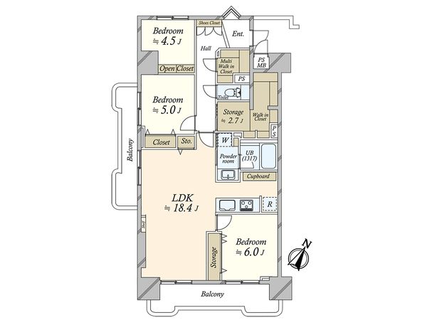 シティコープ豊洲 間取図(平面図) 間取図(平面図)