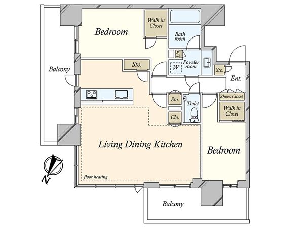 シティタワーズ東京ベイ セントラルタワー 間取図(平面図)