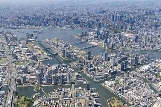 THE TOWERS DAIBA WEST 航空写真 航空写真