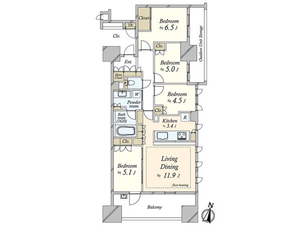 ブランズ東雲 間取図(平面図) 間取図(平面図)