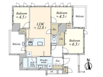 ブランズ東雲 間取図(平面図) 間取図(平面図)
