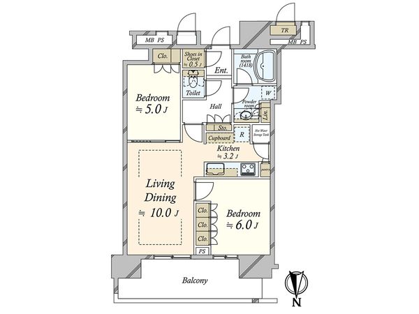 THE TOYOSU TOWER 間取図(平面図) THE TOYOSU TOWER 間取図(平面図)