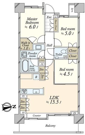 パークホームズ南麻布ザレジデンス 間取図(平面図)