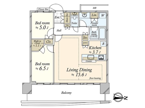 アーバンドック パークシティ豊洲 タワーA 間取図(平面図) 間取図(平面図)