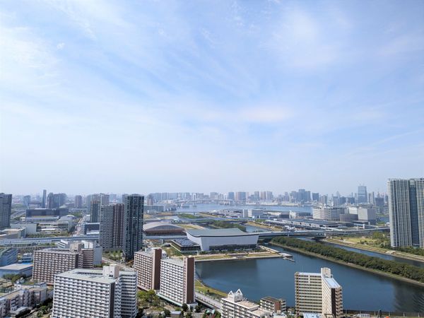 パークタワー東雲 レインボーブリッジ、富士山、東京湾を望む眺望