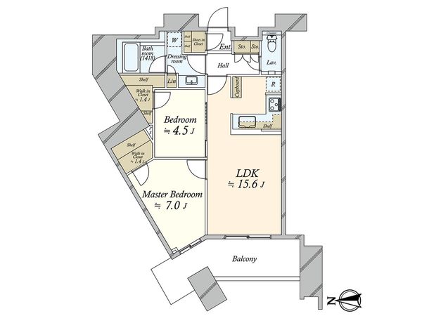 スカイズタワー&ガーデン 間取図(平面図) スカイズタワー&ガーデン 間取図(平面図)