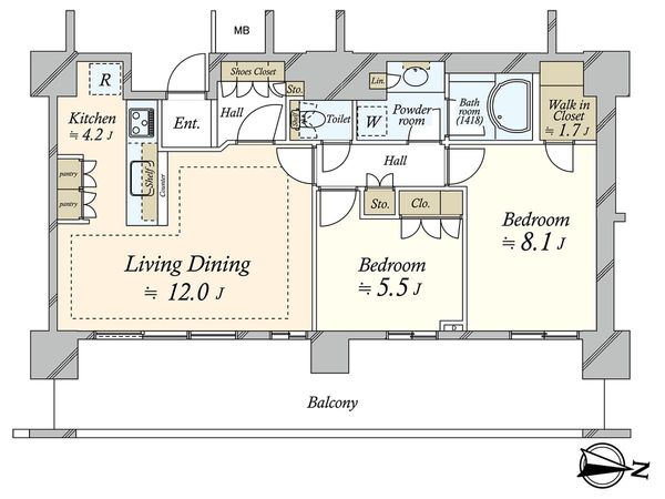 アーバンドック パークシティ豊洲 タワーB 間取図(平面図) アーバンドック パークシティ豊洲 タワーB 間取図(平面図)