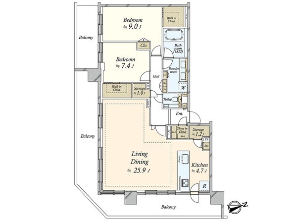 シティタワーズ東京ベイ イーストタワー 間取図(平面図) シティタワーズ東京ベイ イーストタワー 間取図(平面図)
