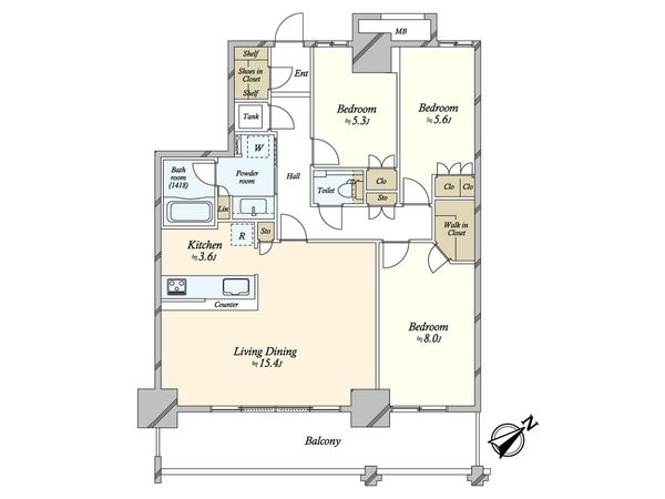 ビーコンタワーレジデンス BEACON Tower Residence 間取図(平面図) ビーコンタワーレジデンス BEACON Tower Residence 間取図(平面図)