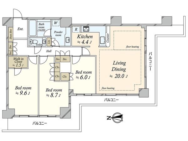 W Comfort Towers WEST 間取図(平面図) W Comfort Towers WEST 間取図(平面図)