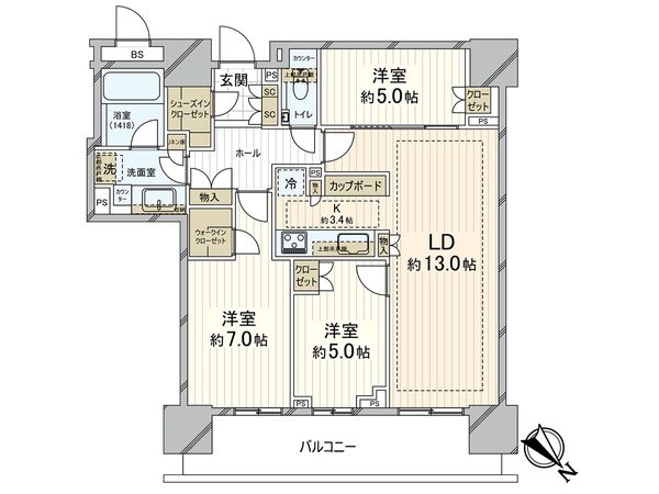 ブランズタワー豊洲 間取図(平面図) ブランズタワー豊洲 間取図(平面図)