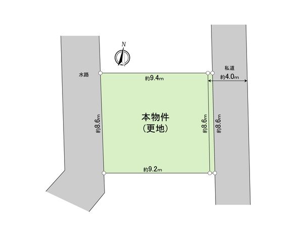 上平間土地 区画図 上平間土地 区画図