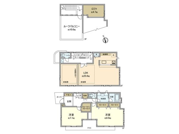 宮内4丁目 戸建 間取図(平面図) 宮内4丁目 戸建 間取図(平面図)