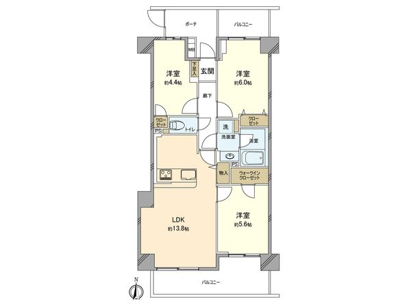 新丸子パークホームズ 間取図(平面図) 新丸子パークホームズ 間取図(平面図)