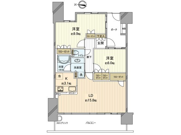 ガーデンティアラ武蔵小杉 間取図(平面図) ガーデンティアラ武蔵小杉 間取図(平面図)
