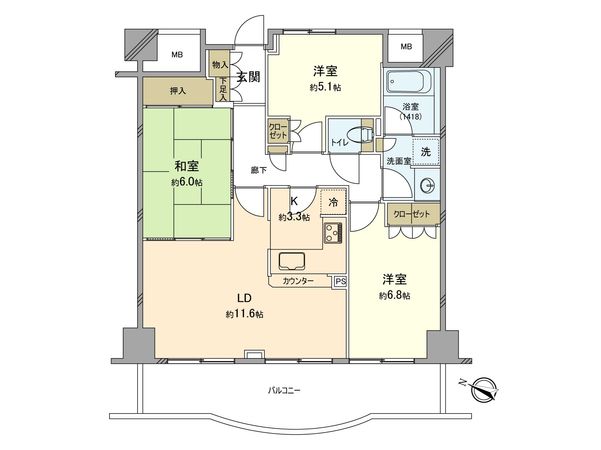 サウザンドシティ 4番館 間取図(平面図) サウザンドシティ 4番館 間取図(平面図)