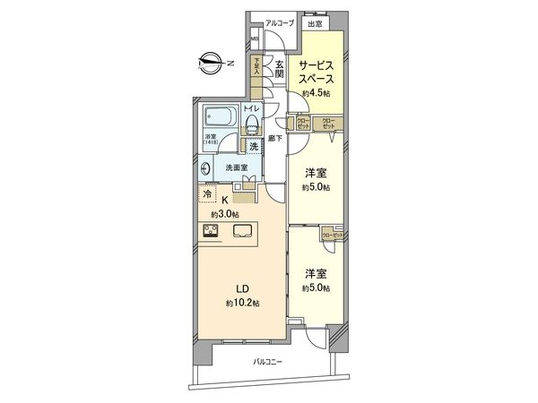 ブランディア武蔵中原 間取図(平面図)