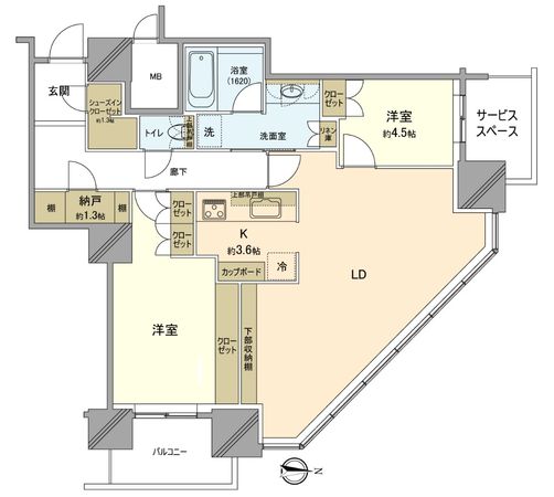 パークシティ武蔵小杉ステーションフォレストタワー 間取図(平面図) パークシティ武蔵小杉ステーションフォレストタワー 間取図(平面図)